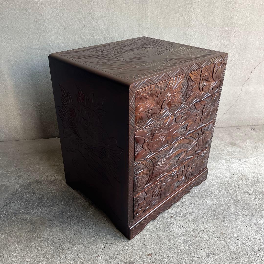 日光彫　 小引き出し 抽斗 5杯