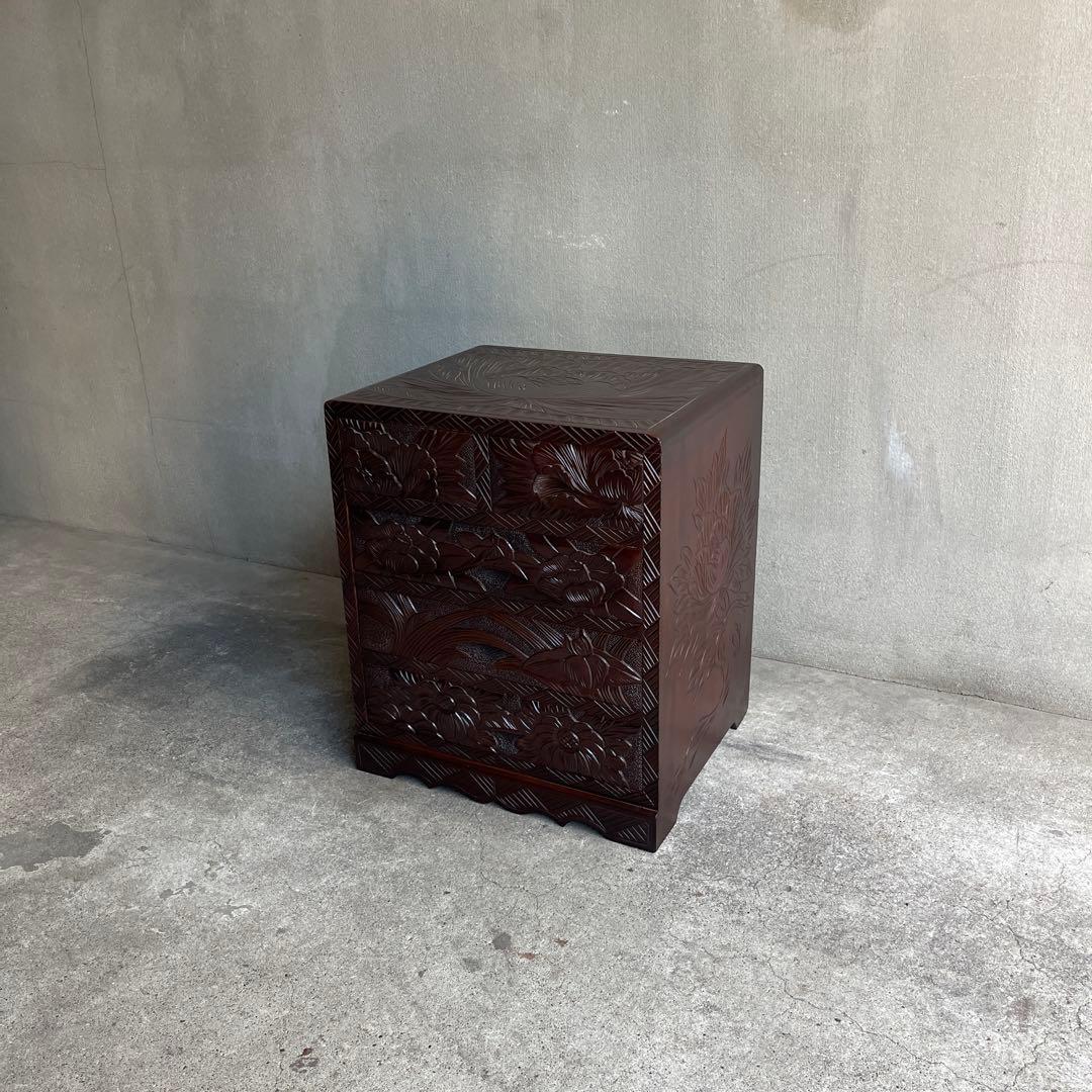 日光彫　 小引き出し 抽斗 5杯