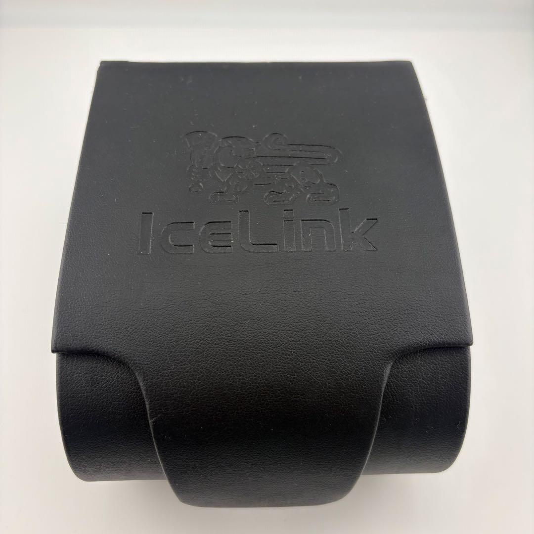 【美品】アイスリンク　ダイヤベゼル　替ベルト付　ストーン　A10519 箱付