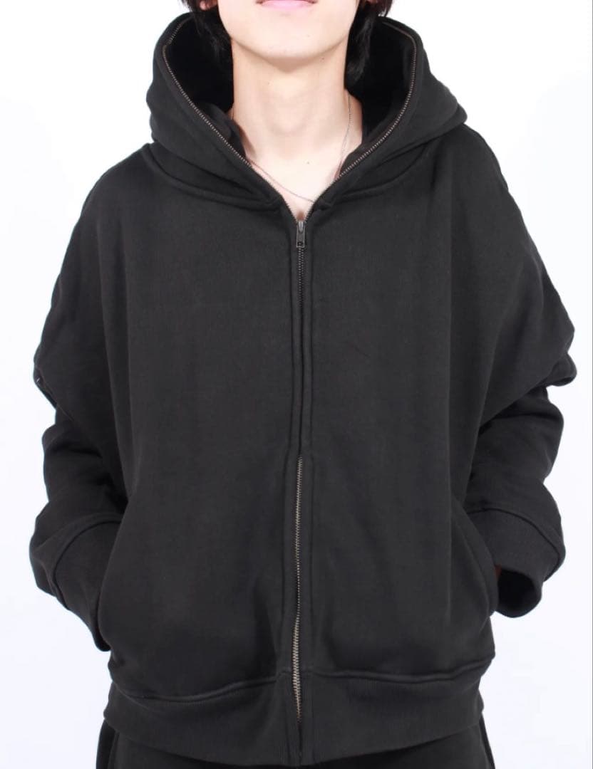 最新モデル　entire Studios エターナルジップパーカー ブラック