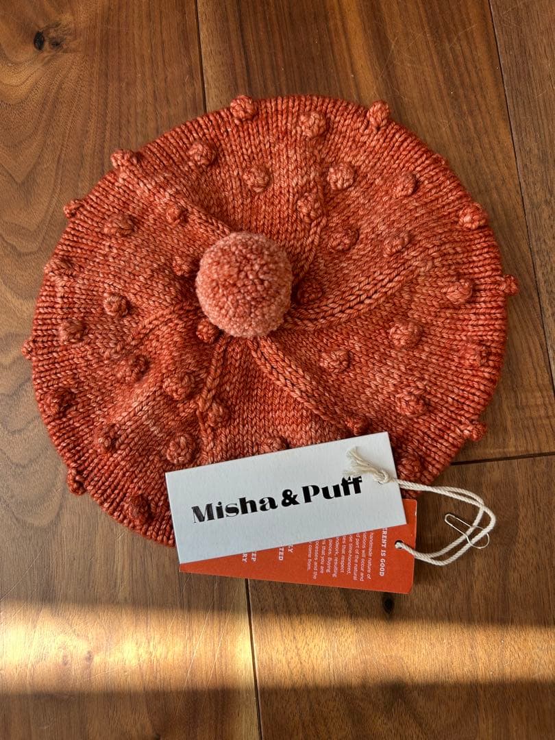 Misha & Puff ポンポン付きベレー帽