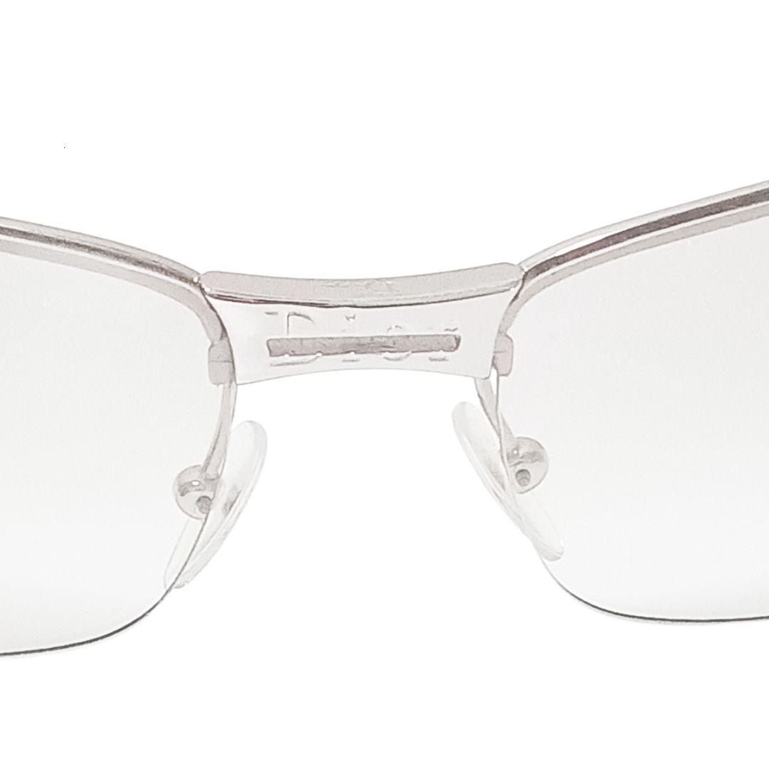 クリスチャンディオール サングラス シルバー ハーフリム スター 星 男女兼用