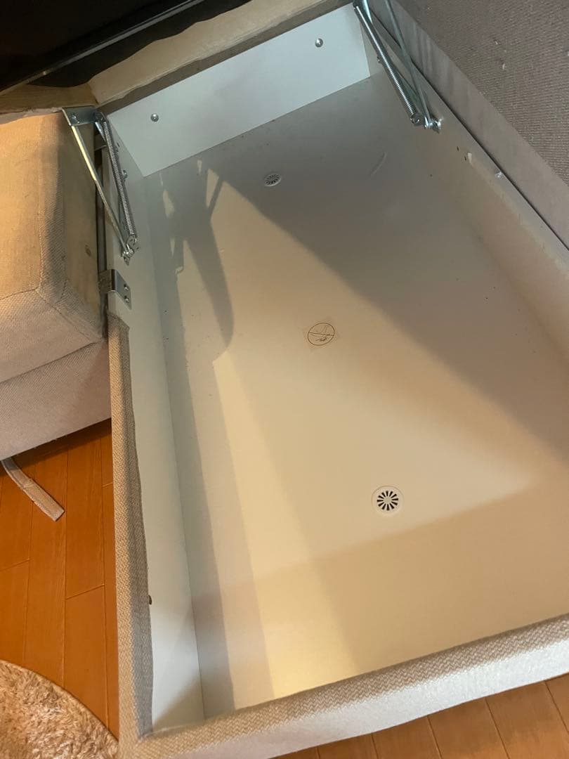 IKEA　フリーヘーテン　コーナーソファーベッド　収納付き