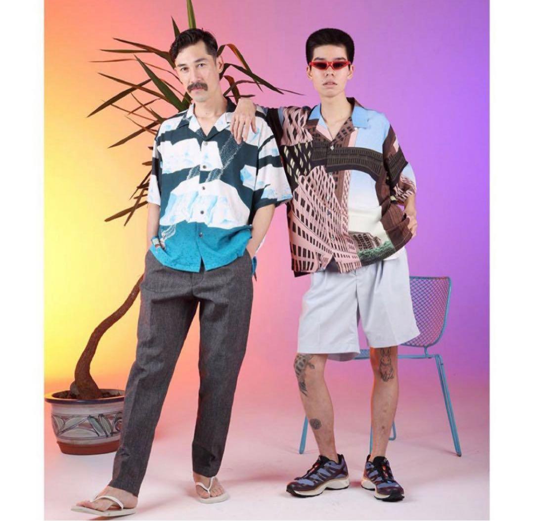 SON OF THE CHEESE Ship & icebergs アロハシャツ