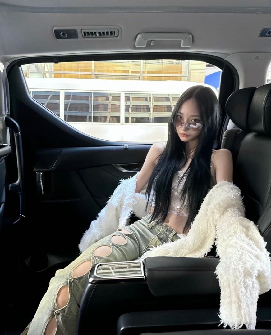 theredthread S fur sequins camisole ベア