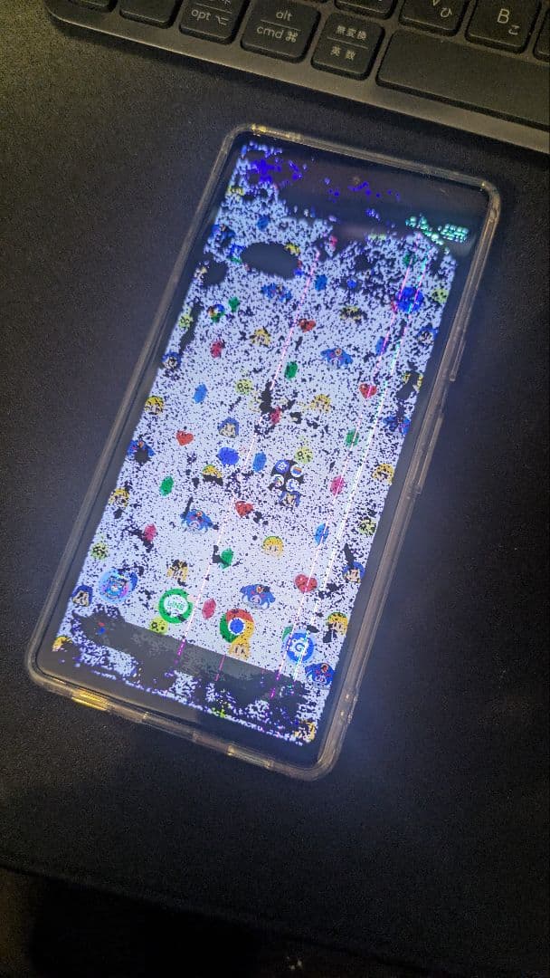 スマートフォン本体 画面不良あり