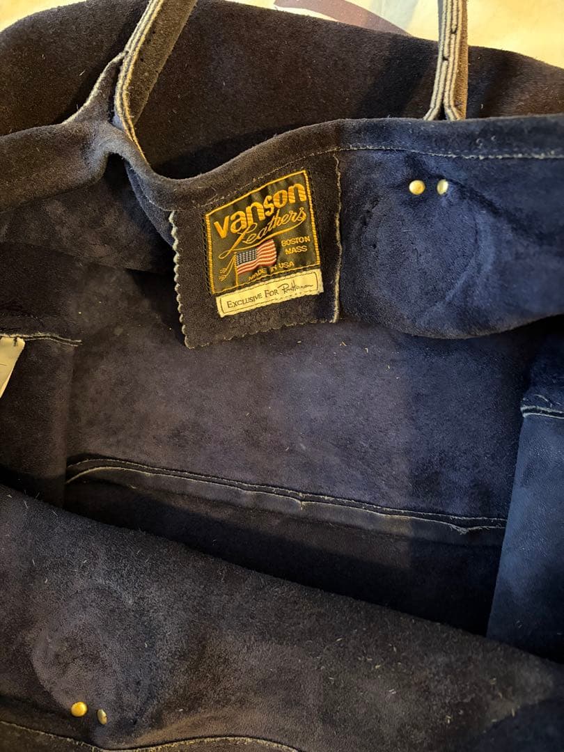 別注 ロンハーマン Vanson スウェード バッグ バンソン