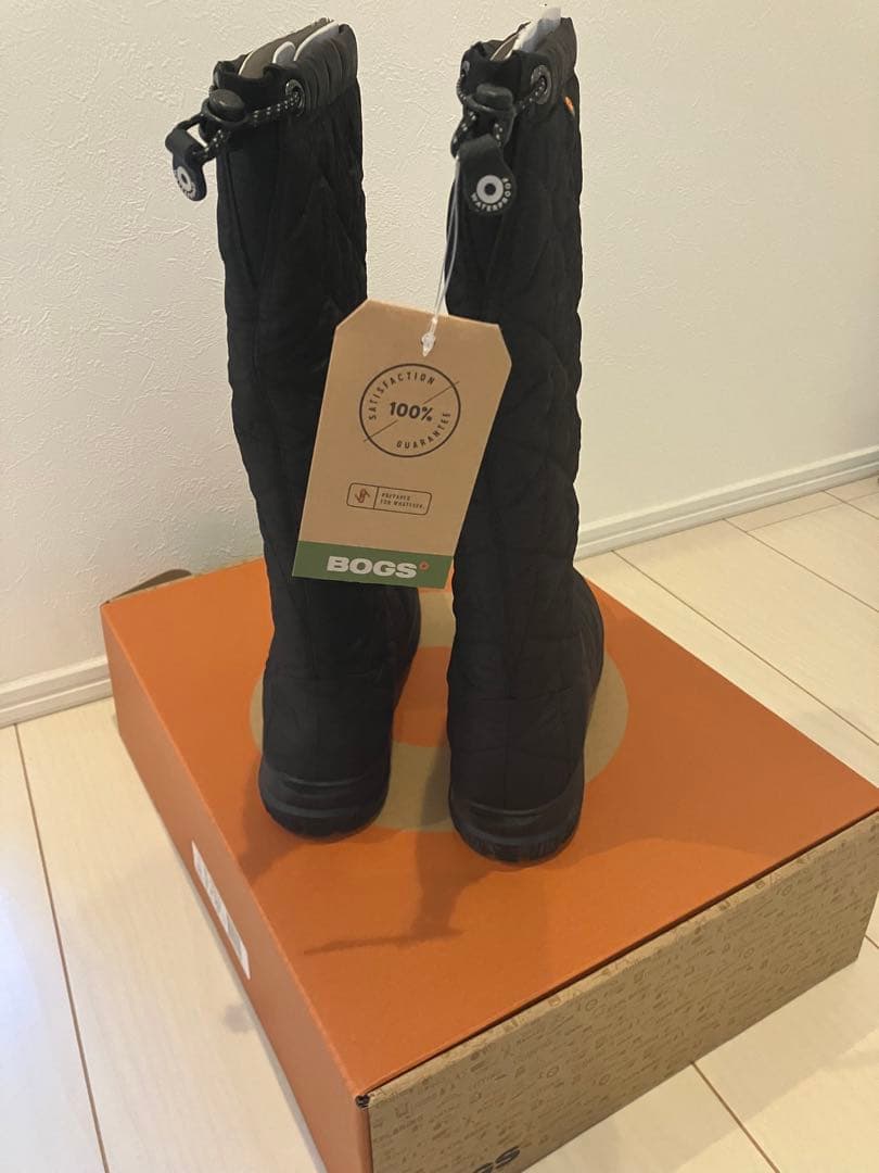 BOGS 防水キルティングロングブーツ ブラック