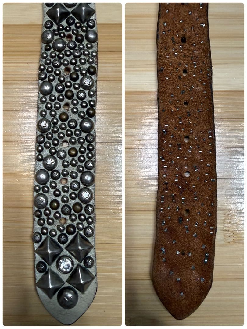 120周年記念⭐️オールドスタッズ⭐️シルバーピラミッドスタッズ＆クリアストーン⭐️S