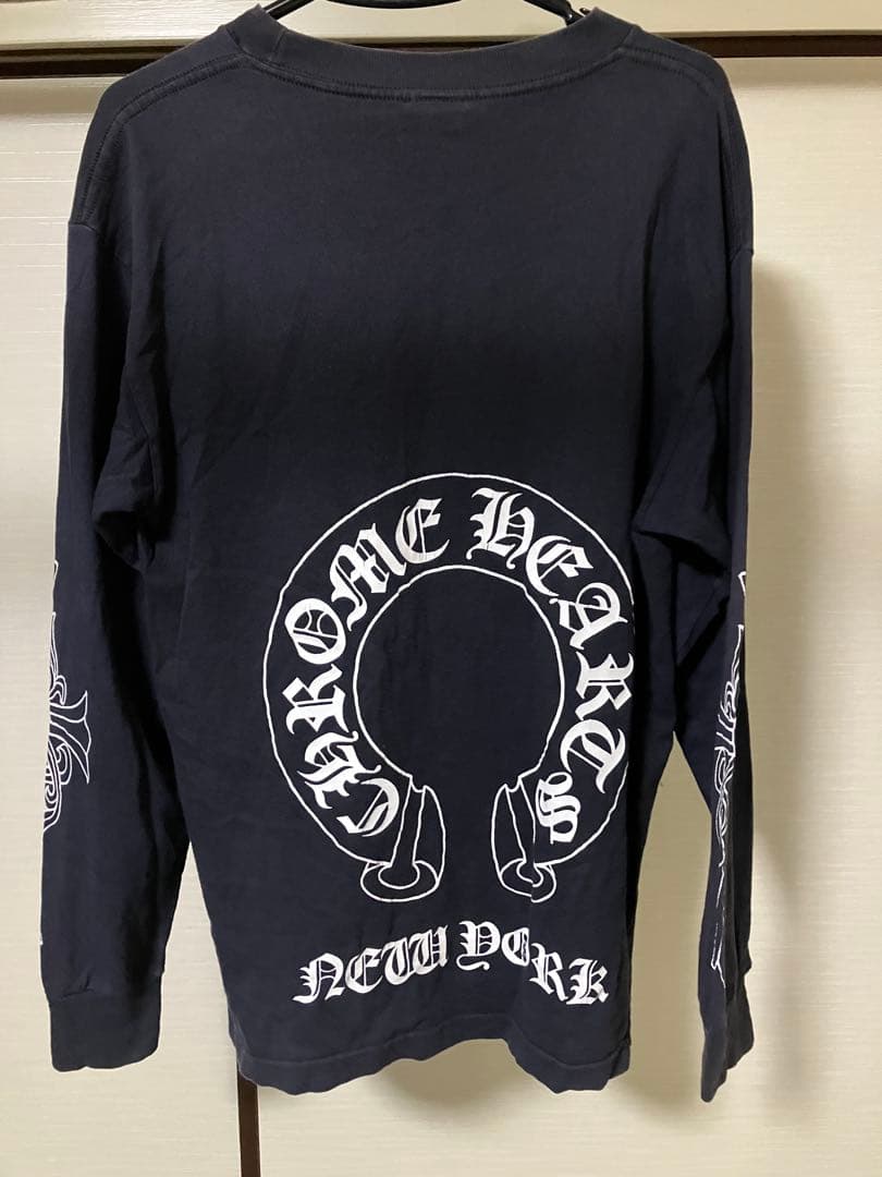 ヴィンテージ　クロムハーツ　ブラック　ロンT フローラル　ホースシュー　US M