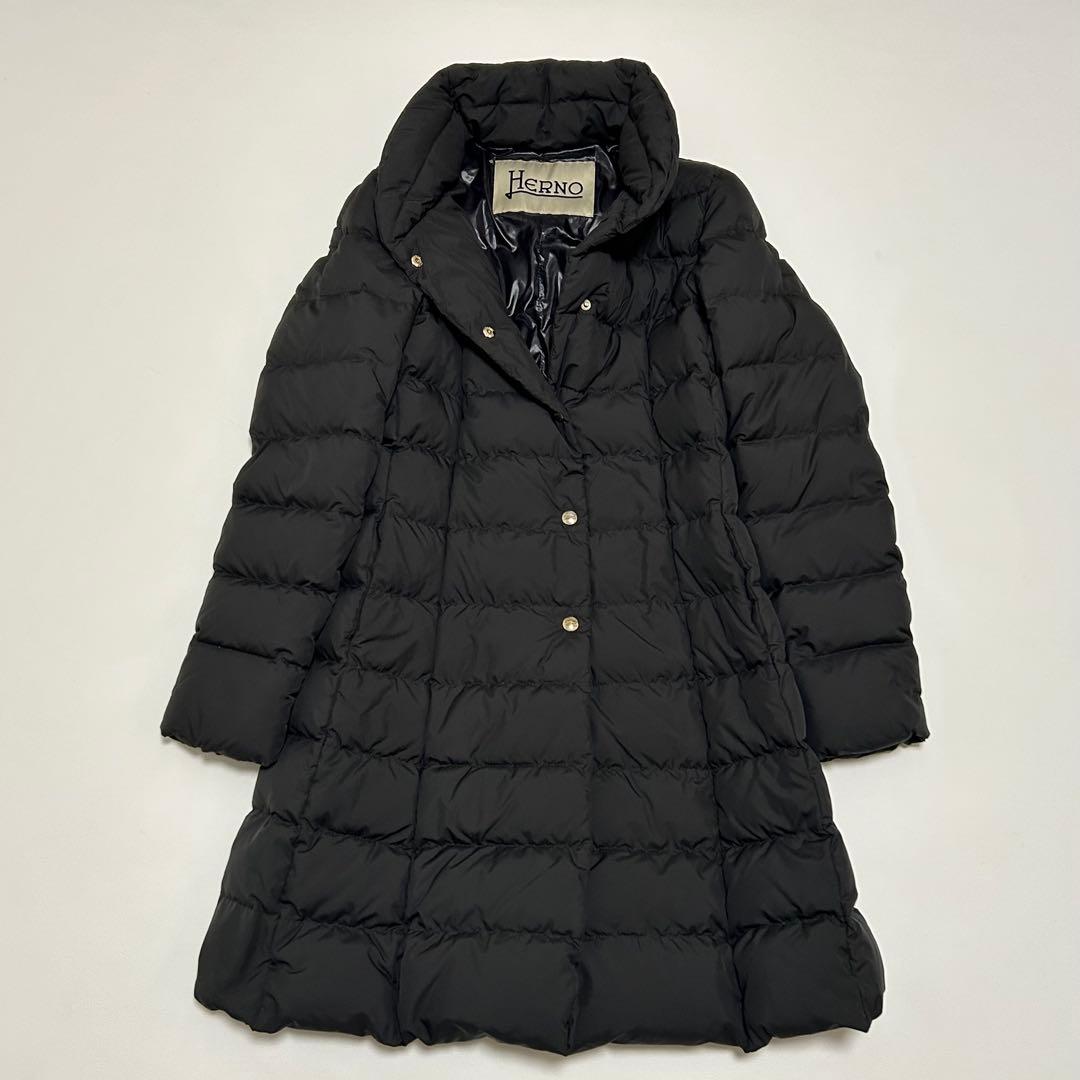 ✨美品 大きいサイズ ヘルノ ダウンコート ポーラテック Aライン 42