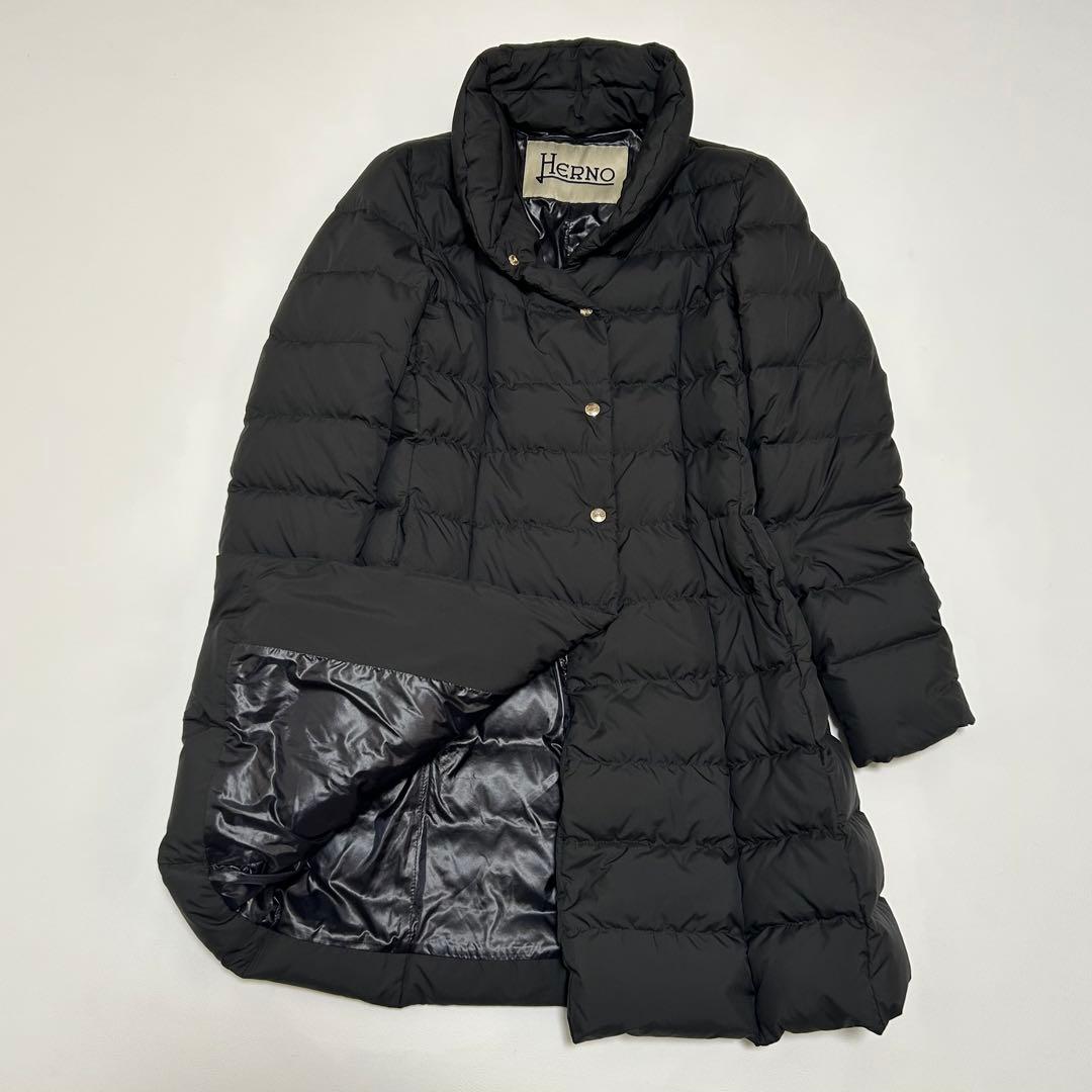 ✨美品 大きいサイズ ヘルノ ダウンコート ポーラテック Aライン 42