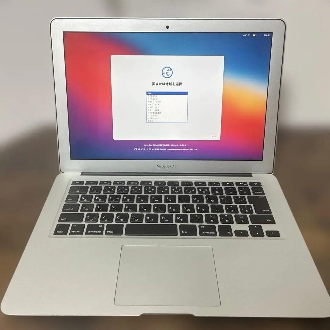 Mac Book Air 2013年製 2015年購入 OS:Big sur