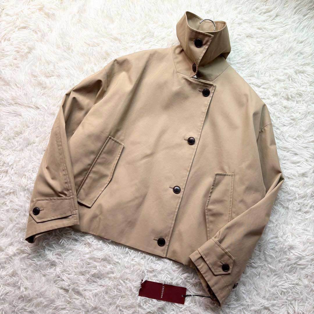 25年新作新品✨ CREDONA ペンネ ショートトレンチ コート　0