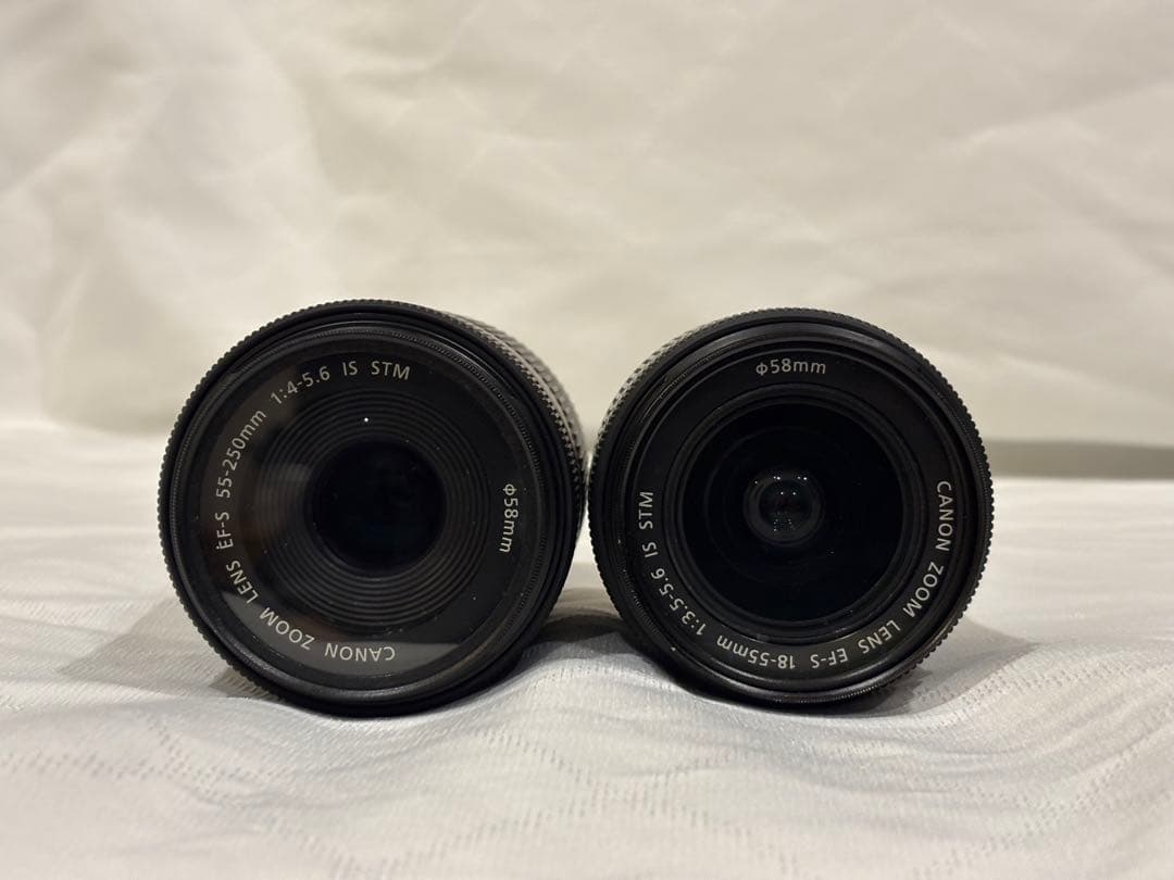 Canon EOS Kiss X8i 18-55 55-250 セット【中古】