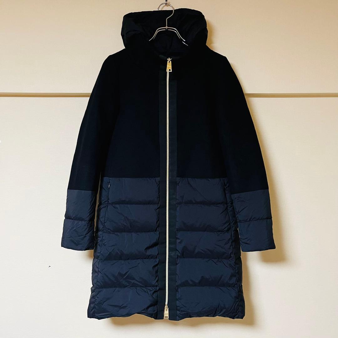 Herno ヘルノ 異素材切り替えダウンジャケット PI0712D ブラック