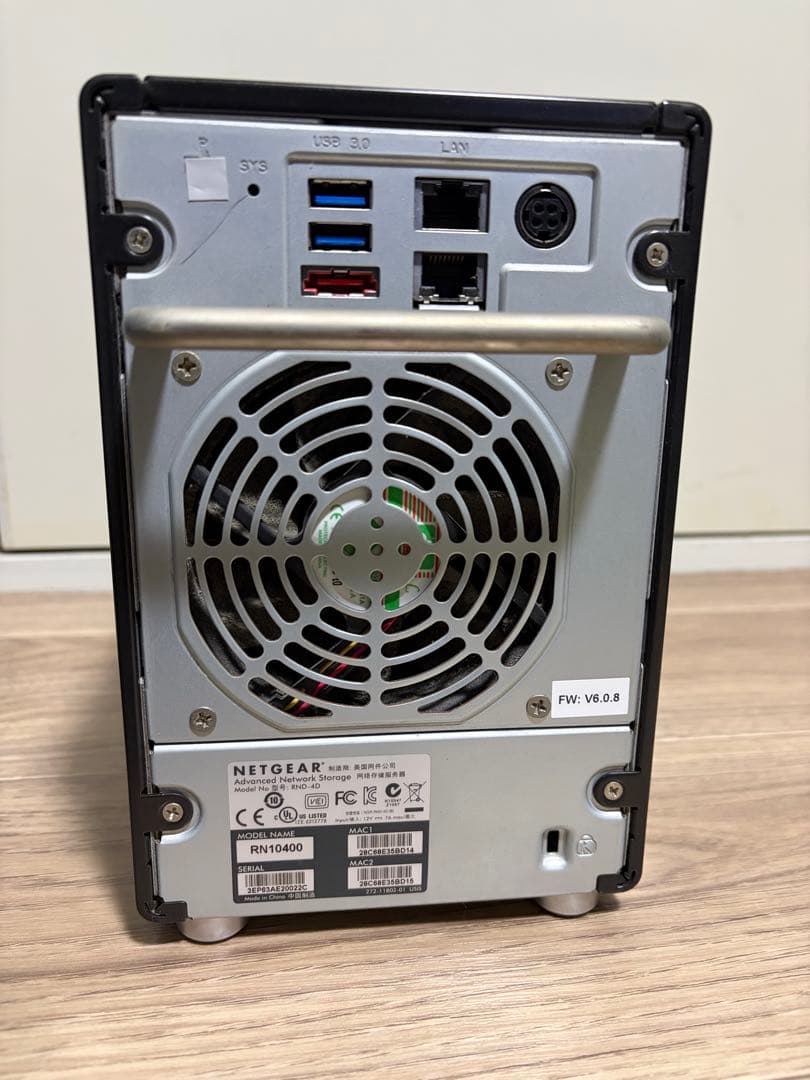 [9TB分]NETGEAR ReadyNAS104＋WD Red 3TB×3本