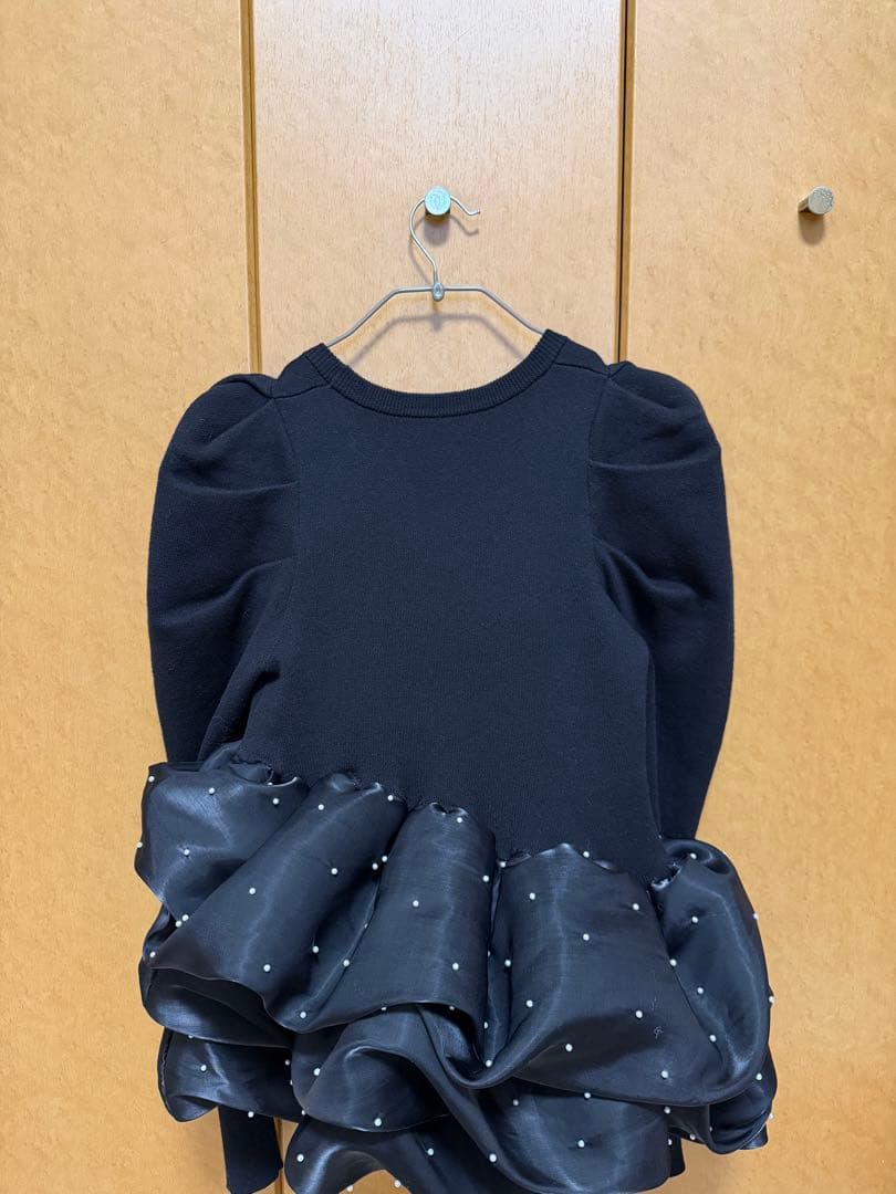 トップス Bibiy AMELIE PEPURAMU KNIT BLACK