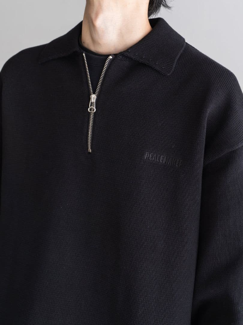 PEACEMAKER OAMC Knit Polo Sサイズ 黒 25AW