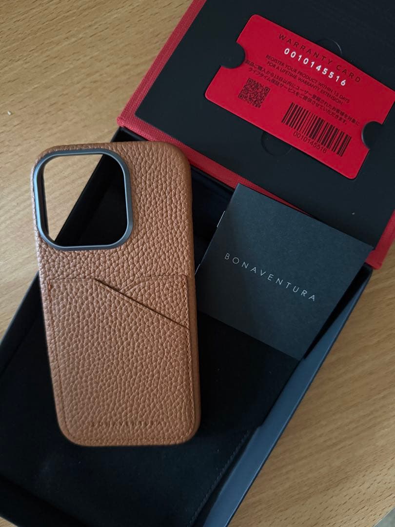 BONAVENTURA iPhone16roケース ブラウン