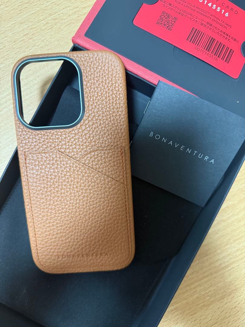 BONAVENTURA iPhone16roケース ブラウン