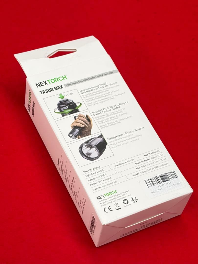 【新品】NEXTORCH TA30D MAX LED 懐中電灯 4000ルーメン