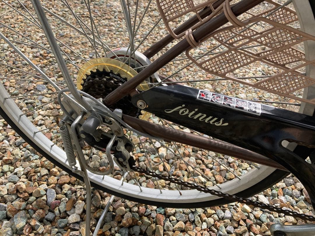 自転車 26インチ 変速6段 ブラウン 直接引取り限定 岐阜