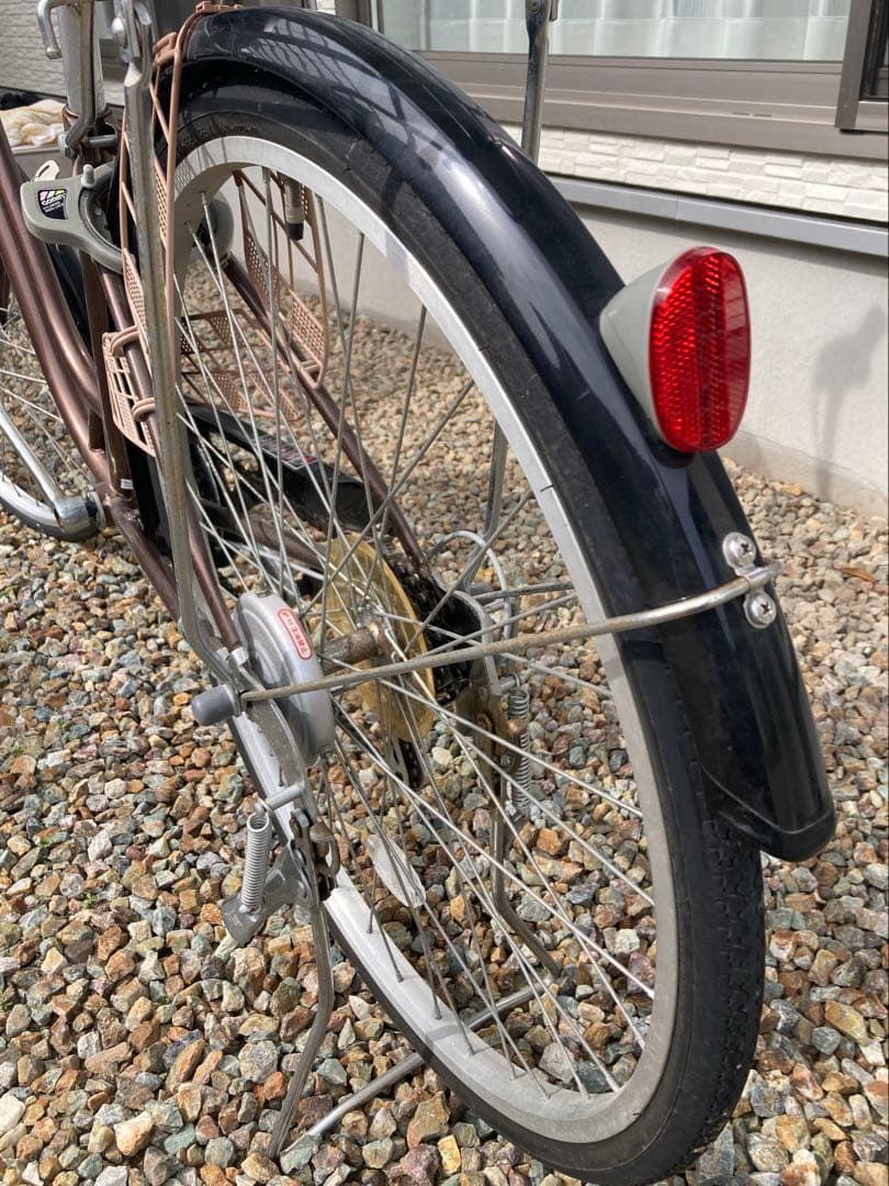 自転車 26インチ 変速6段 ブラウン 直接引取り限定 岐阜