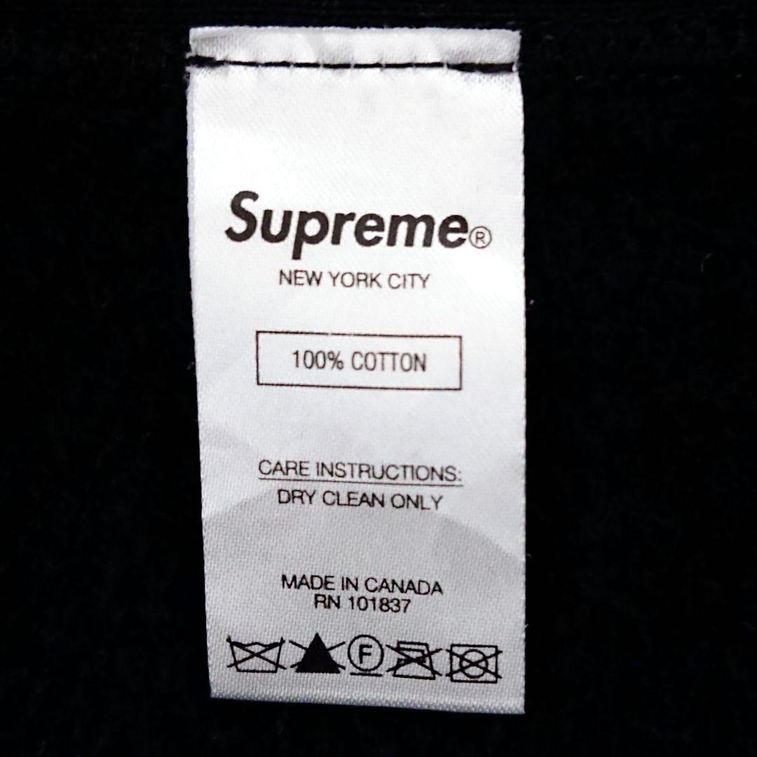 人気 即完売 シュプリーム 刺繍 ロゴ プルオーバー パーカー