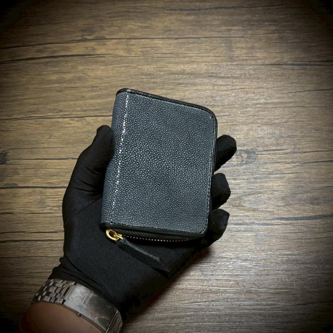 スティングレイ メンズ財布 ミニ財布 ガルーシャ 小銭入れ ブラック 黒