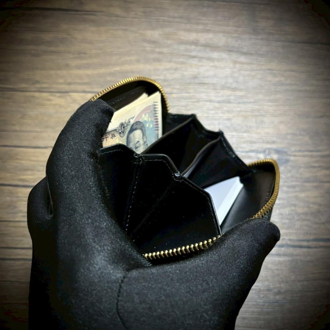 スティングレイ メンズ財布 ミニ財布 ガルーシャ 小銭入れ ブラック 黒