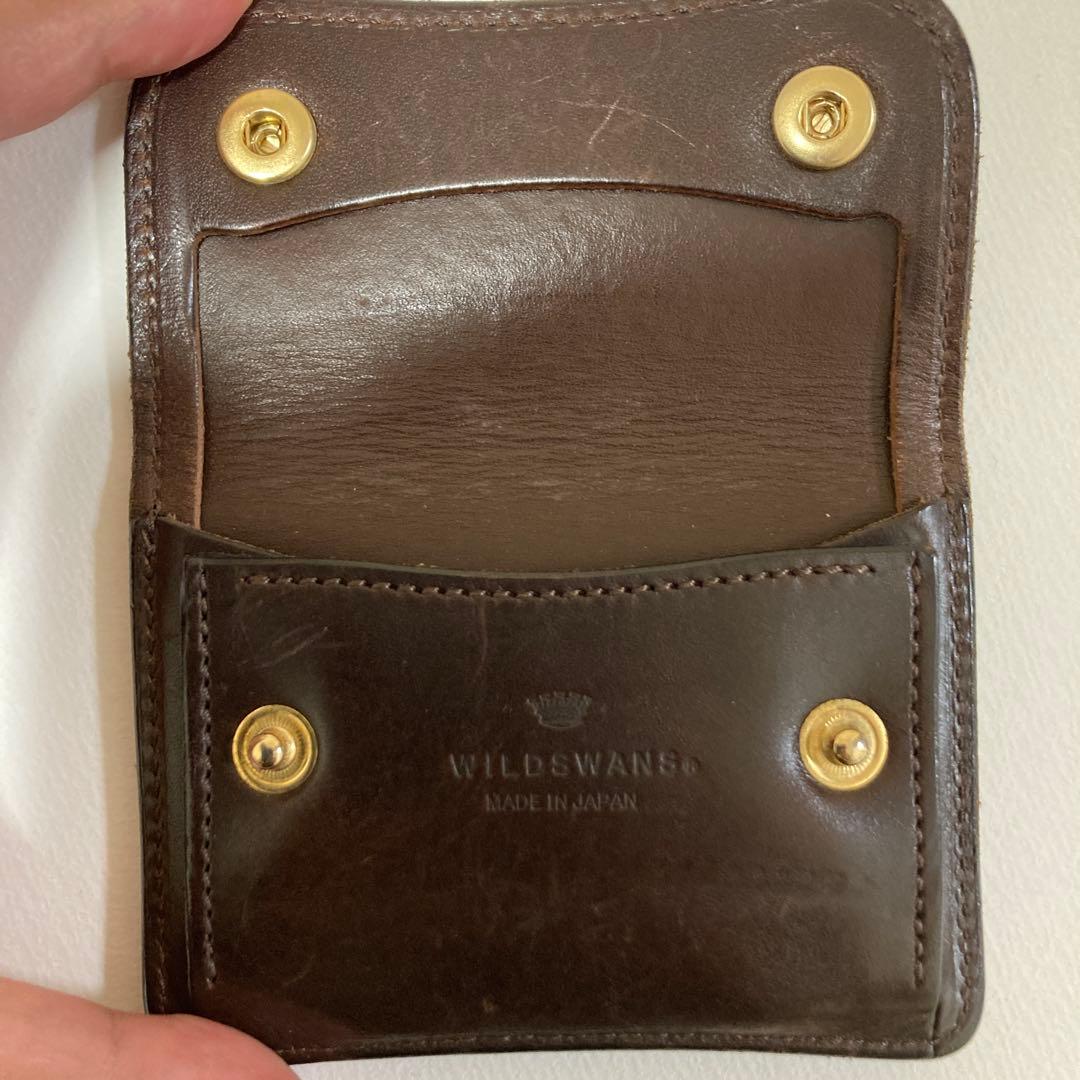 WILD SWANS タング　チョコ　王冠ロゴ　財布