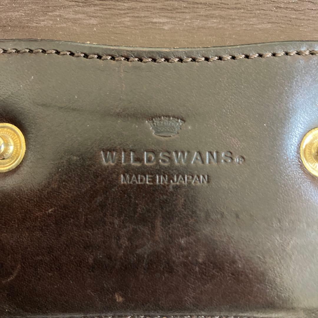 WILD SWANS タング　チョコ　王冠ロゴ　財布