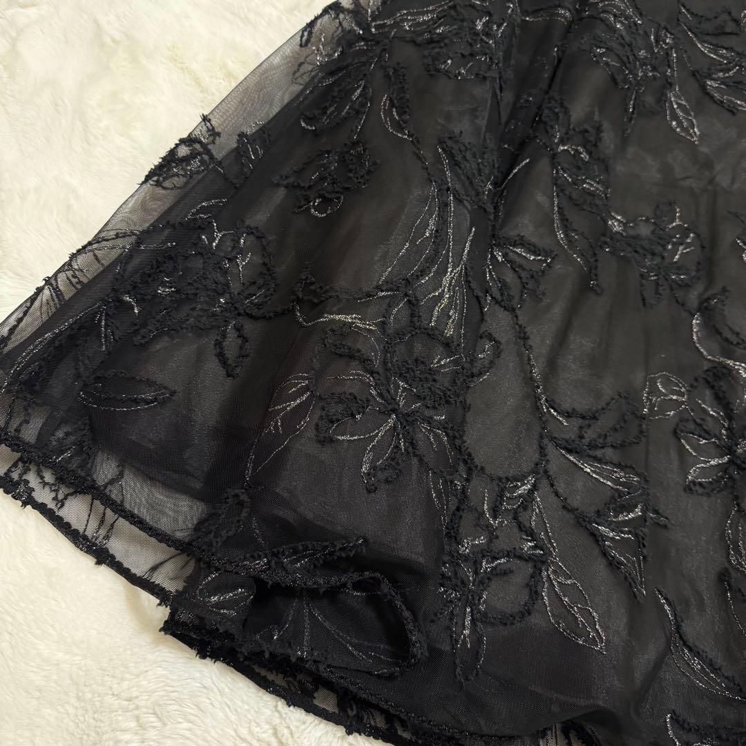 【値下げ不可】ブラッシュドエンブロイダリースカートレディース