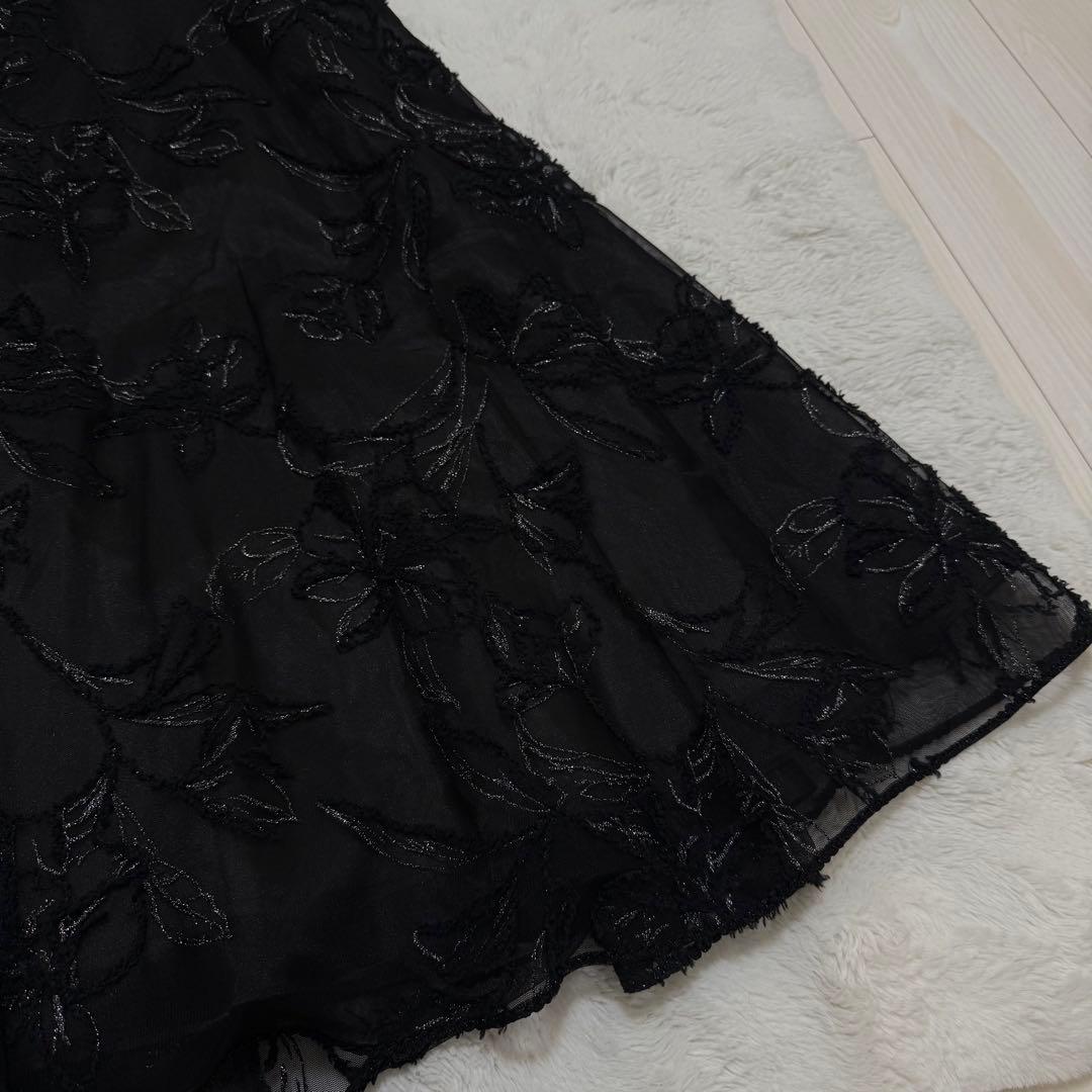 【値下げ不可】ブラッシュドエンブロイダリースカートレディース