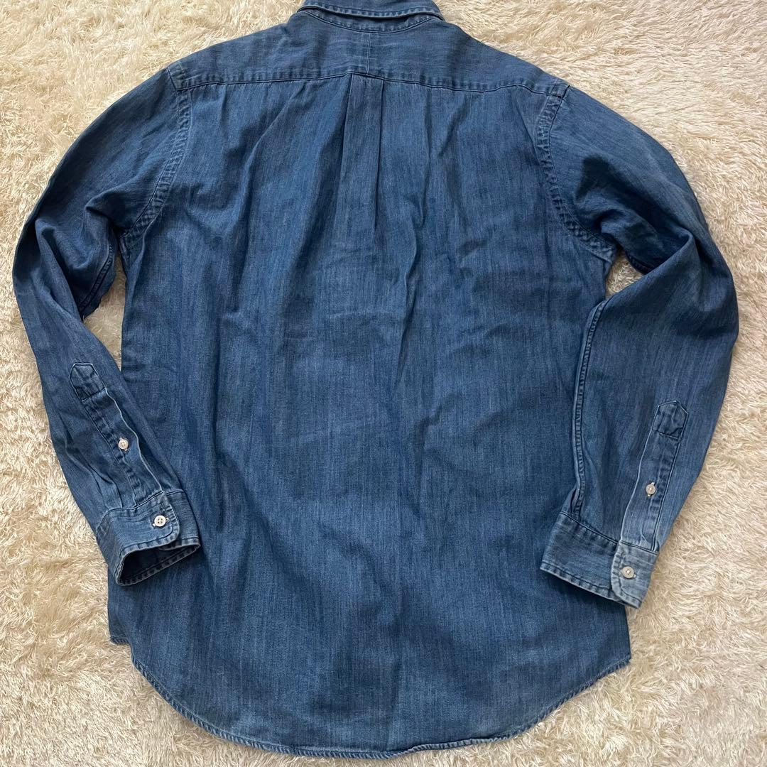 【美品】近年モデル ポロラルフローレン ダンガリーデニムシャツ マルチポニー