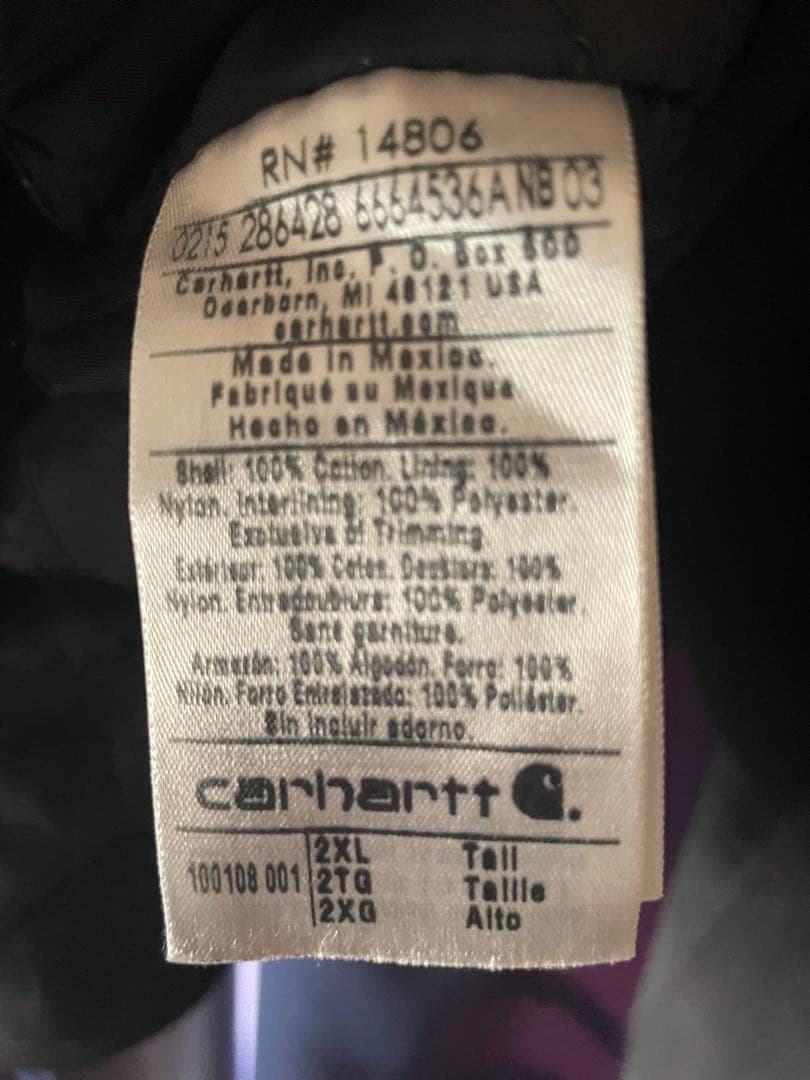 carhartt active jacket アクティブジャケット ブラック