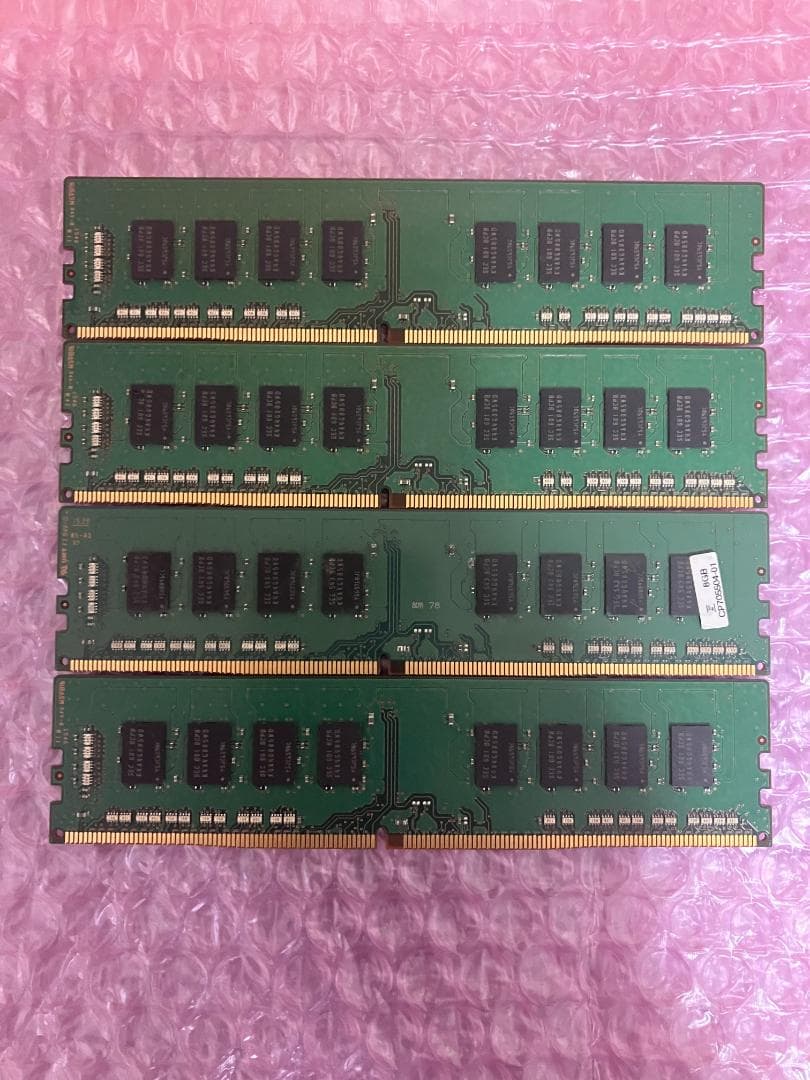 メモリ 8GB×4枚=32GB DDR4-2133 SAMSUNG製 動作保証