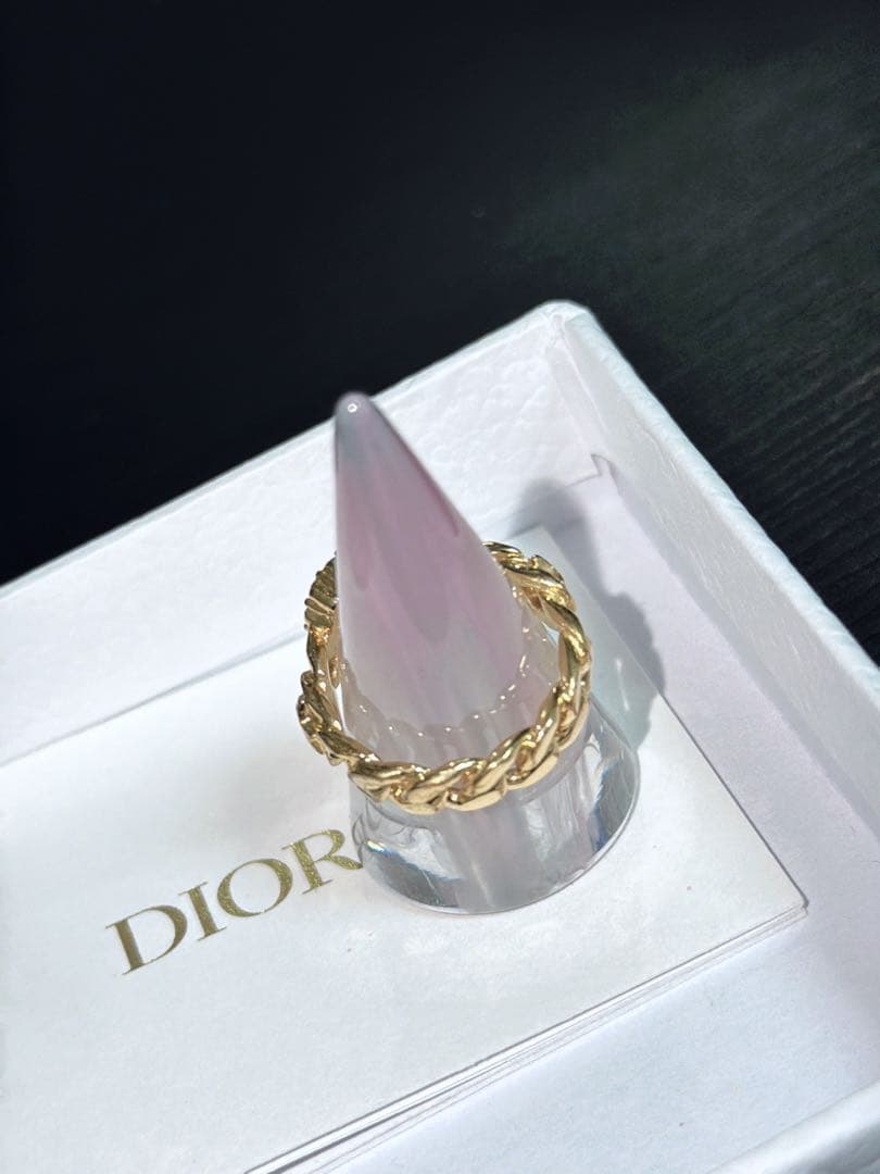 【正規品】Dior ゴールド ロゴリング（Sサイズ）【即日発送】