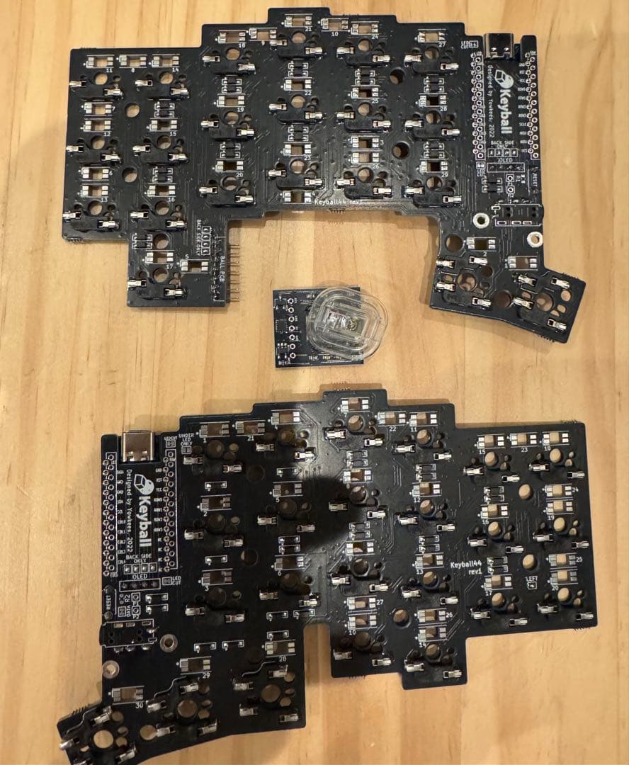 【新品】keyball44 すべて半田済み基板セットTRRSメタルケーブル付