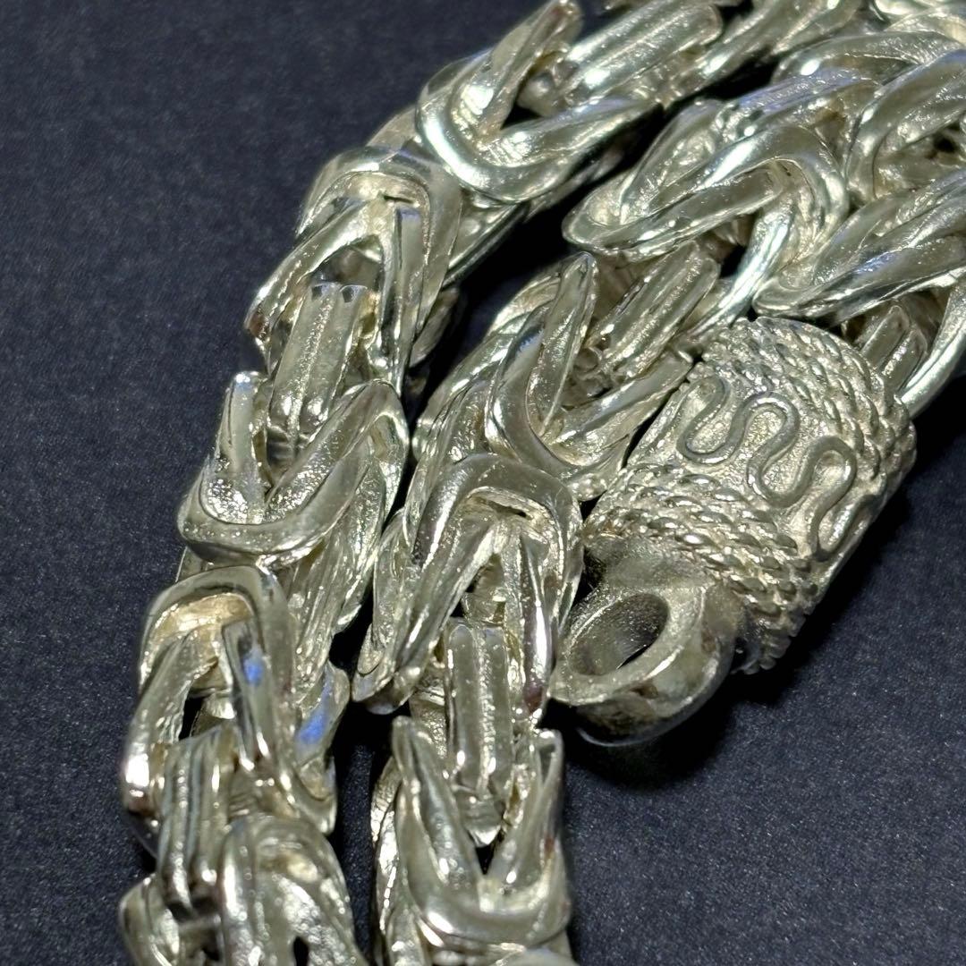 US輸入　ドラゴンチェーンネックレス　ヴィンテージ　チベット　925刻印あり