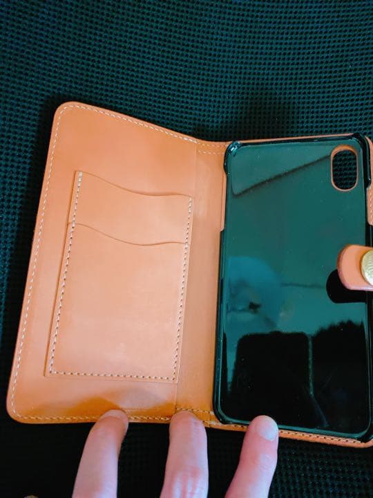 REDMOON iPhonexs mas ケース 中古 茶色 生活傷程度