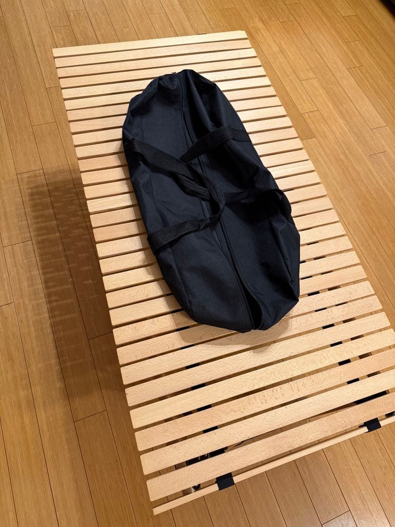 ウッドロールトップテーブル 天然木120cm/60cm コンパクト