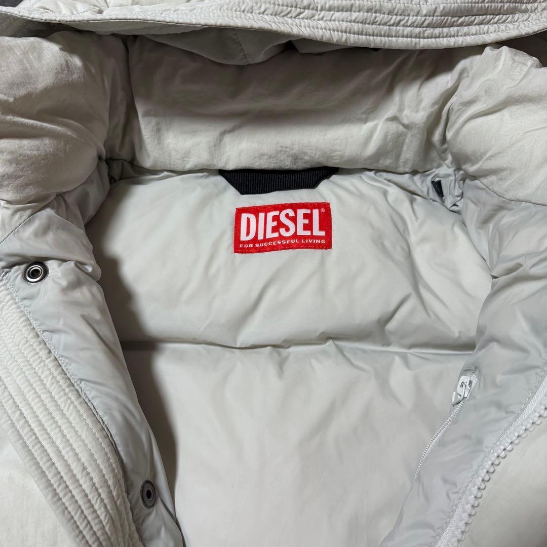 【美品】DIESEL ダウンベスト ホワイト L 白 46