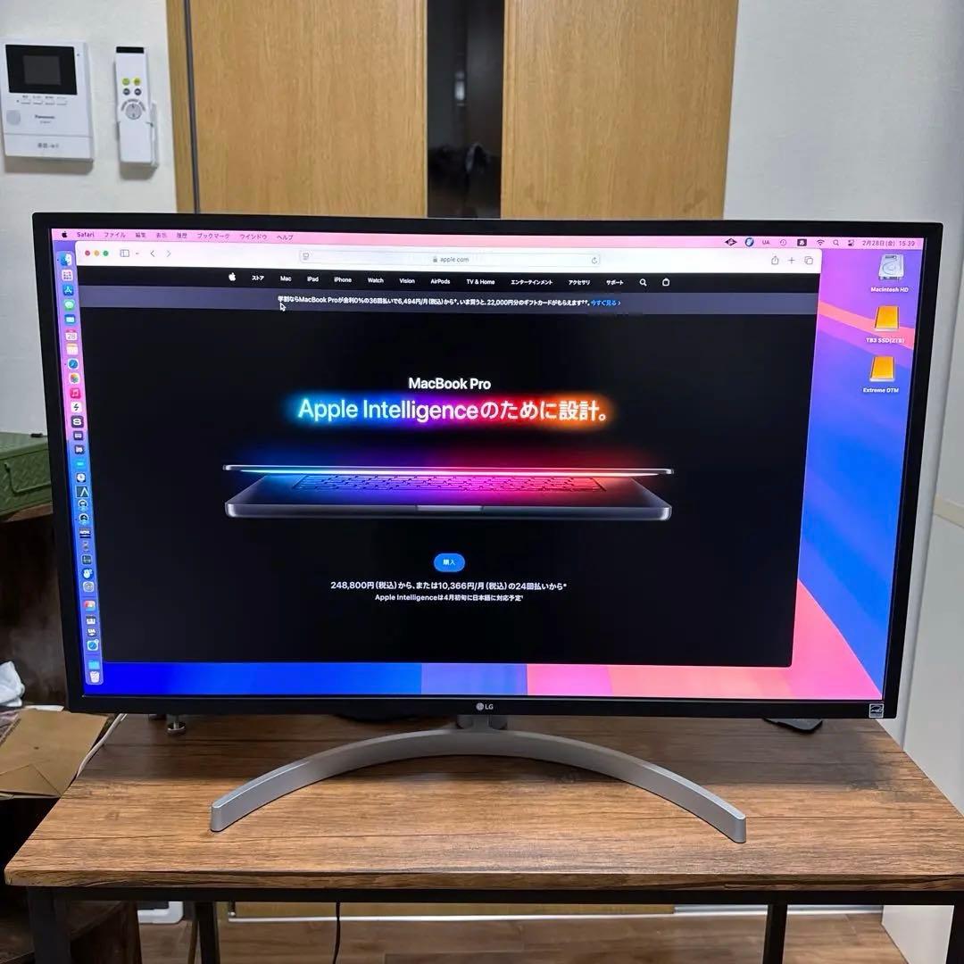 LG 32UL750-w 4K(3840×2160) 31.5型モニター