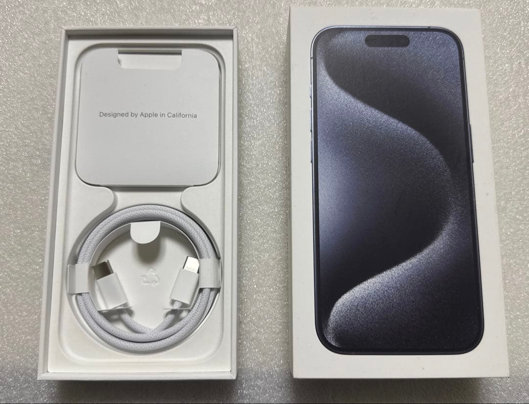 iPhone 15 Pro ブルーチタニウム 128GB 本体 SIMフリー 箱