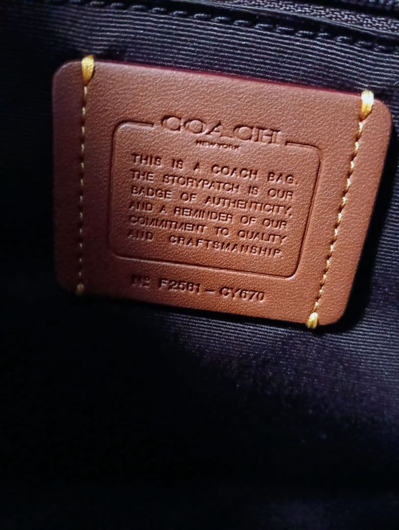 COACH マギー スモール トート バッグ・シグネチャー cy670（レザー