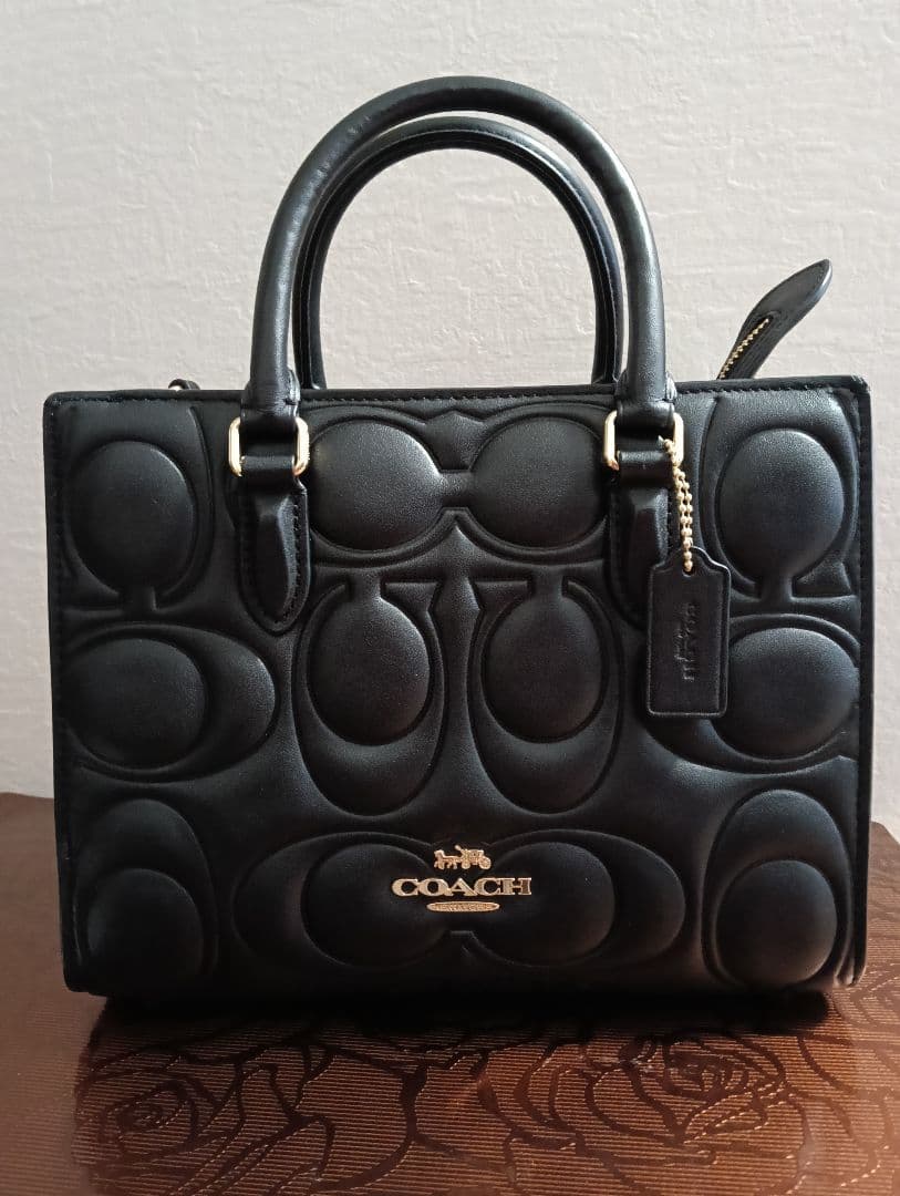 COACH マギー スモール トート バッグ・シグネチャー cy670（レザー