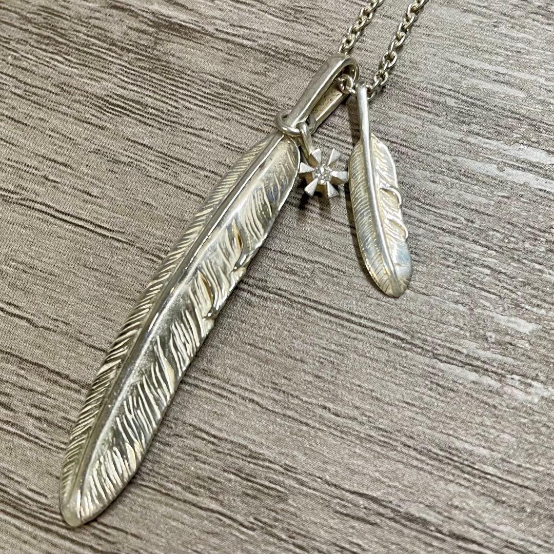 【JAM  MADE】 ダブルフェザーダイヤモンドネックレス