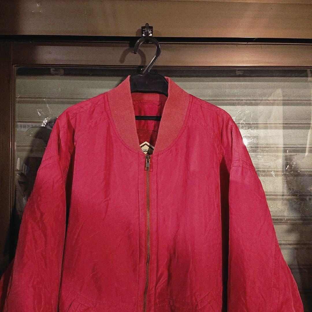 ありん HUGO BOSS/80sシルク ボンバージャケット MA-1